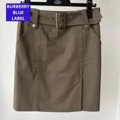 BURBERRY BLUE LABEL タイトスカート カーキ
