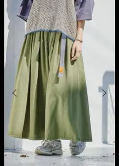 新品　niko and…☆make staff ふわシャカベルトスカートL