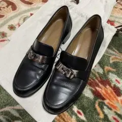 【希少試着のみ未使用】HERMESエルメス クロコ ローファー ブラック22cm 希少試着のみ未使用】HERMESエルメス クロコ ローファー ブラック22cm