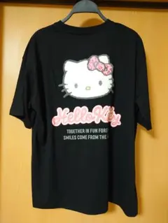 Hello Kitty ブラック Tシャツ Lサイズ