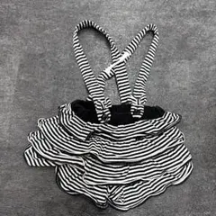 petit main フリル付きオーバーオール 100cm