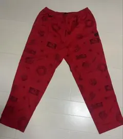 赤 サンタクルーズ プリント柄 スケートボードパンツ