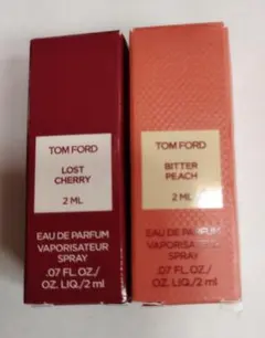 TOMFORD ロストチェリー & ビターピーチ 2ml セット（箱は損傷）のサムネイル