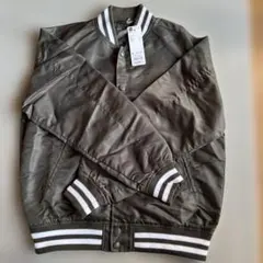 GU リブラインブルゾンWUオリーブ Sサイズ新品タグ付き