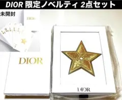 Diorディオール 星形 ブローチ ピンバッチ ノベルティ トランプ 2点 新品