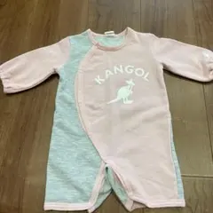 KANGOL BABY ロンパース 60-70cm ピンク グレー　送料無料