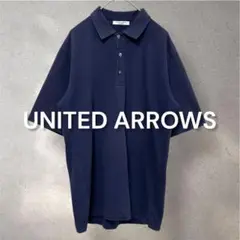 926 UNITED ARROWS 半袖ポロシャツ ネイビーＭ 日本製 コットン
