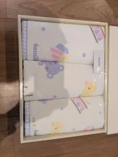 【新品未使用】familiar かわいい動物柄タオルセット