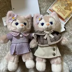 東京ディズニーシー　リーナベル　ぬいぐるみバッジ　探偵コスチューム等