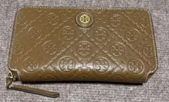 ✨極美品✨ トリーバーチ 長財布 キャメル レザー ダブルT ロゴ - メルカリ