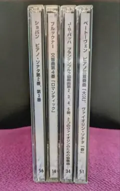 CDクラシック 良く知る楽曲 バッハ・ベ-ト-ベン・ショパン・ブルックナ-4枚組のサムネイル