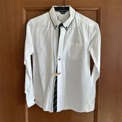 訳ありシミありCOMME CA ISM ストライプ長袖シャツ 150A