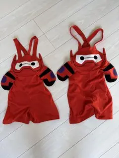 ベイマックス　サロペット　お揃い　双子コーデ　姉妹　兄弟　なりきり