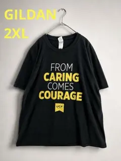 【2XL】GILDAN UCF カレッジTシャツ ブラック 黒 ビッグサイズ