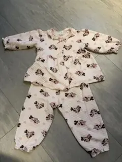 ミニーマウス100cm、ハリネズミ110cm綿パジャマ