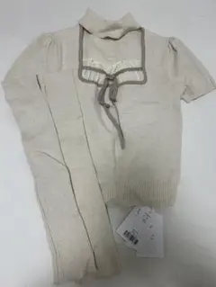 ミシェルマカロン チョーカーニットトップス