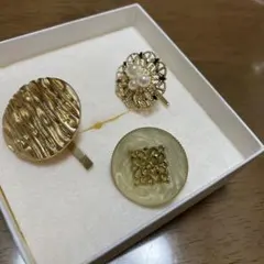 ポニーフック　ヘアアクセサリーセット 3点