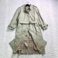 美品】Burberry トレンチコート 白タグ 90s ノバチェック Lサイズ