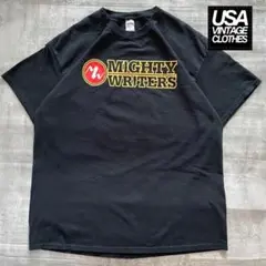US古着　MIGHTY WRITERS 企業物 t-shirt
