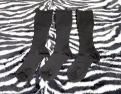 シャルレ ハードサポート ハイソックス ブラック 3足入 HD044 新品★