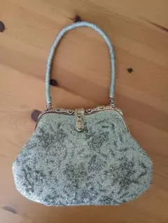 【ヴィンテージ】総ビーズバッグ　ハンドバッグ