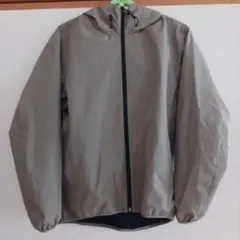GU グレー フード付き マウンテンパーカー