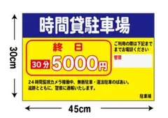 無断駐車対策用看板 30cm×45cm - メルカリ