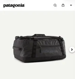 パタゴニア ブラックホール ダッフル 40L ブラック ほぼ未使用 タグ付き美品のサムネイル