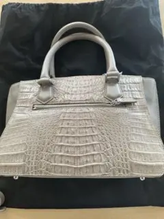 最終値下げします⭐︎カイマン ハンドバッグ ミンクグレー