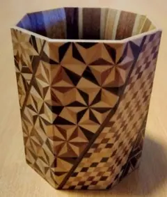 箱根寄木細工 伝統工芸品 ゴミ箱 ダストボックス(おまけ付き) - メルカリ