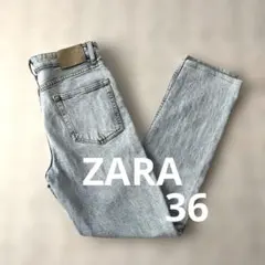 ZARAライトブルー ストレートデニム ハイウエスト