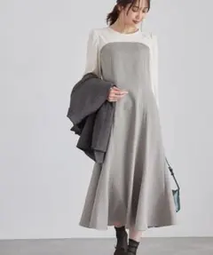 ロペピクニック ドッキングマーメイドワンピース ベージュ