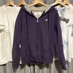 Champion パープル フルジップ パーカー