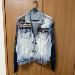 Desigual 刺繍デニムジャケット　L