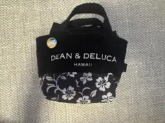 DEAN & DELUCA エコバッグ ブラック ハイビスカスプリントのサムネイル