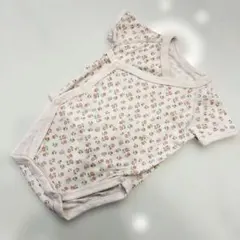 ユニクロUNIQLOロンパースカバーオール花柄60サイズ半袖