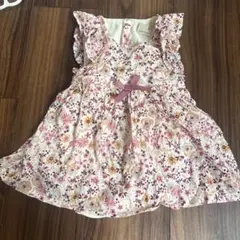 花柄フリルワンピース 80cm petit main
