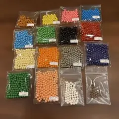 アクアビーズ　ポリゴンビーズ　16色