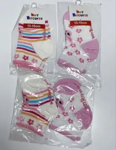 ベビー 4足セット 女の子10-15cm 花柄 可愛い ピンクキッズ 664号