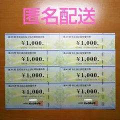 ビックカメラ 株主優待券 8,000円分