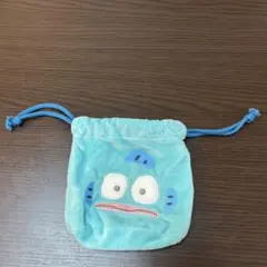サンリオ ハンギョドン 巾着 ポーチ マスコット ふわふわ素材 【美品】