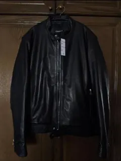 新品　EMMETI ANDREA 中綿　ラムレザージャケット　ブラック　48　L