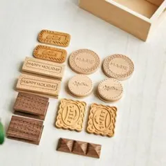 【新品】木製 おままごと クッキー ビスケット セット 知育玩具 インテリアのサムネイル