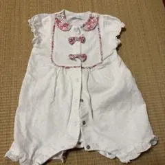 bébé reduction 花柄襟 ロンパースのサムネイル