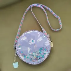 fafa ユニコーン柄 ラウンドポシェット ショルダー　スパンコール