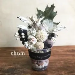 ドライフラワー　パフェ＊ホワイト