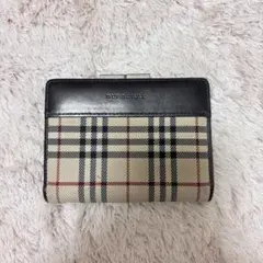 BURBERRY バーバリー 二つ折り財布 折り財布 ノバチェック がま口