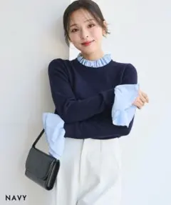 【新品】4wayフリルニットトップスのサムネイル