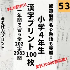 53.小学4年漢字ワーク、がんばる舎、新品、解答、奨学社、小学館、漢字検定、図鑑