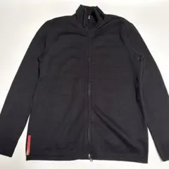 美品 PRADA SPORTS プラスポ ニット セーター カットソー ブラック 美品 PRADA SPORTS プラスポ ニット セーター カットソー ブラック